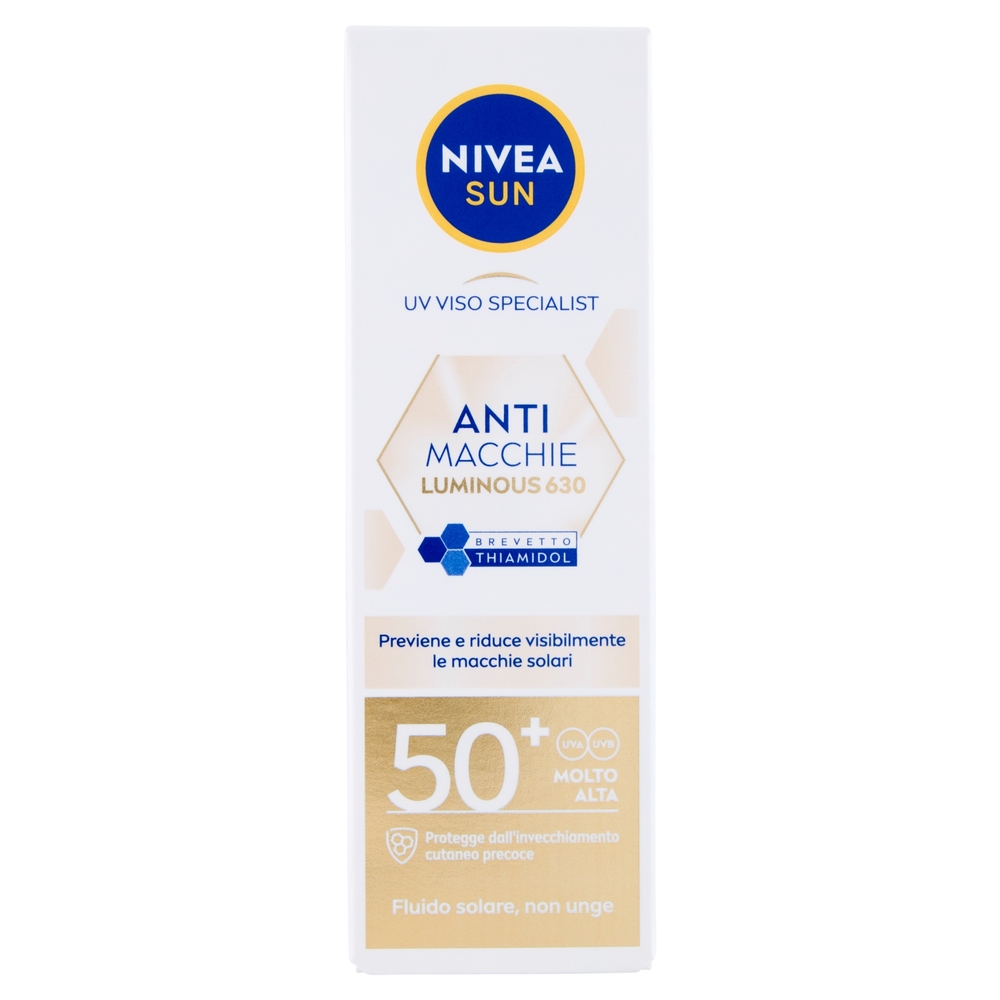 Nivea Sun Anti Macchie Lumionous630 Fluido Solare FP 50+ Molto Alta 40 ml
